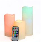 Parafin Kaplı Kumandalı Led Mum (3 Adet)