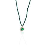 Paraiba Taşlı 925 Ayar Gümüş Aşk Kolyesi 201023065
