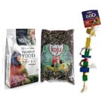 Paraket Yemi 800 gr + Kaju Papağan Çekirdeği 400GR +Pareket Oyuncağı X1 Adet