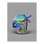 Paralıa Temalı Kabartmalı Polyester Magnet Buzdolabı Süsü 6,5Cm X 6,5Cm