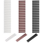 parallelower 60 adet mobilya kaması, mobilya ayağı tesviye pedi, takozlar, plastik, 7 entegre kırılma noktası, mobilya, masa, sandalye, elbise dolabı, kanepe için ayarlanabilir (siyah, beyaz,