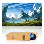 Paramint Fresh Plain (Dikişli) - MTG Playmat - Magic The Gathering Playmat ile Uyumlu - Play MTG, YuGiOh, TCG - Orijinal Oyun Mat Sanat Tasarımları ve Aksesuarları