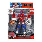 Paraply 1:24 Sesli Ve Işıklı Dönüşebilen Robot 22Cm Kız Erkek Çocuk Oyuncak Eğitici Oyuncaklar