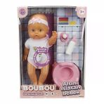 Paraply 2030121 Sunman, Boubou Altını Islatan Ve Konuşan Bebek Seti 30Cm Kız Erkek Çocuk Oyuncak Eğitici Oyu