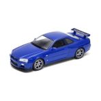 paraply 24108 Welly 1 24 Nıssan Skylıne Gt-R R34 Kız Erkek Çocuk Oyuncak Eğitici Oyuncaklar - Çok Renkli