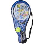 paraply 25841-12 Çantalı Tenis Raketi -Can Oyuncak Kız Erkek Çocuk Oyuncak Eğitici Oyuncaklar - Çok Renkli