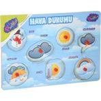 paraply 284/285 Ahşap Tutmalı Hava Durumu Kız Erkek Çocuk Oyuncak Eğitici Oyuncaklar - Çok Renkli