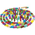 paraply 4456 Redka Domino Kız Erkek Çocuk Oyuncak Eğitici Oyuncaklar - Çok Renkli