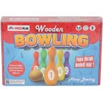 paraply 5821 Redka -Wooden Bowling Kız Erkek Çocuk Oyuncak Eğitici Oyuncaklar - Çok Renkli