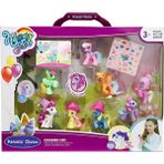 paraply 8'li Mini Pony Figür Seti Kız Erkek Çocuk Oyuncak Eğitici Oyuncaklar - Çok Renkli