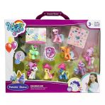 Paraply 8'Li Mini Pony Figür Seti Kız Erkek Çocuk Oyuncak Eğitici Oyuncaklar