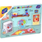 paraply Ahşap Tutmalı Banyo Malzemeleri Puzzle Kız Erkek Çocuk Oyuncak Eğitici Oyuncaklar - Çok Renkli