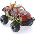 paraply Çek Bırak Mini Off Road Kırmızı Polis Aracı Kız Erkek Çocuk Oyuncak Eğitici Oyuncaklar - Çok Renkli