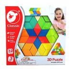 paraply Classic World Ahşap 3D Puzzle Kız Erkek Çocuk Oyuncak Eğitici Oyuncaklar - Çok Renkli