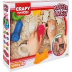 paraply Crafy Macera Kalesi Oyun Kumu Seti 8 Parça 1000 G Kız Erkek Çocuk Oyuncak Eğitici Oyuncaklar - Çok Renkli