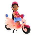 Paraply Cute Doll Mini Bebek Ve Pembe Vespa Kız Erkek Çocuk Oyuncak Eğitici Oyuncaklar