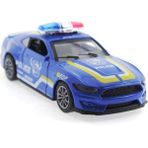paraply Die Cast Çek Bırak Metal Mavi Polis Arabası Kız Erkek Çocuk Oyuncak Eğitici Oyuncaklar - Çok Renkli