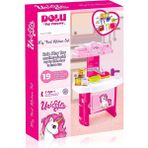 paraply Dolu Unicorn Şefin Mutfak Seti - 2516D Kız Erkek Çocuk Oyuncak Eğitici Oyuncaklar - Çok Renkli