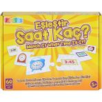 paraply EDU-1016 Eşleştir Saat Kaç -Chiva Kız Erkek Çocuk Oyuncak Eğitici Oyuncaklar - Çok Renkli