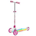Paraply Evo 3 Tekerlekli Colour Burst Işıklı Beyaz Scooter Kız Erkek Çocuk Oyuncak Eğitici Oyuncaklar