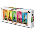 Paraply Ks Puzzle 1000 Parça Panoramik Pop Art Eyfel Kulesi Kız Erkek Çocuk Oyuncak Eğitici Oyuncaklar