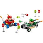 paraply LEGO Super Mario: Mario Kart – Baby Mario ile Baby Luigi Kız Erkek Çocuk Oyuncak Eğitici Oyuncaklar - Çok Renkli