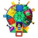 paraply Magnescape Magnetic Tiles 20 Parça Kız Erkek Çocuk Oyuncak Eğitici Oyuncaklar - Çok Renkli