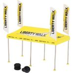 paraply Mini Gt 1/64 Paddock Service Tent Set - Lb Racing Kız Erkek Çocuk Oyuncak Eğitici Oyuncaklar - Çok Renkli