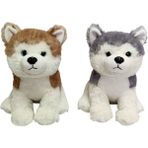 paraply PB31552-23 Peluş Oturan Köpek 23CM -1ADET Stokta Olan Gönderilir Kız Erkek Çocuk Oyuncak Eğitici Oyu - Çok Renkli