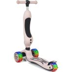 paraply Smart Oturaklı 3 Tekerlekli Işıklı Scooter Bebe Somon Kız Erkek Çocuk Oyuncak Eğitici Oyuncaklar - Çok Renkli