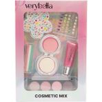 paraply VRB83000 Very Bella Güzellik Seti (Saç Tebeşiri+Far+Yüz Boyası+Lip Gloss+Sticker Kız Erkek Çocuk Oyu - Çok Renkli