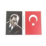 Paras Ticaret 10 Adet Küçük Sticker Mustafa Kemal Atatürk Türk Bayrağı Hayatta En Hakiki Mürşit Ilimdir 3lü Etiket Seti