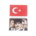 Paras Ticaret 10 Adet Küçük Sticker Mustafa Kemal Atatürk, Türk Bayrağı, Öğretmenler Yeni Nesil Sizin Eseriniz Olacaktır 3lü Etiket Seti