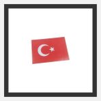 Paras Ticaret 10 Adet Türk Bayrağı Sticker A5 Küçük Etiket (Ebat: 21 cm x 14,8 Cm)