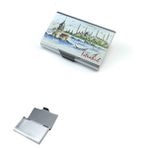 Paras Ticaret Kız Kulesi ve Cami Baskılı Kaliteli Alüminyum Kartvizitlik Kapaklı Pratik Kartlık (1 Adet) (Ebat: 9,5 cm x 6 cm x 1,2 Cm)