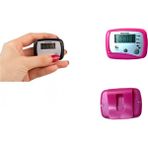 Paras Ticaret Klipsli Dijital Pedometre Küçük Adım Sayar (Ebat: 4,5 cm x 3,5 Cm) (1 Adet) - Pembe