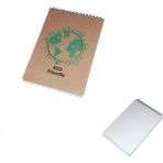 Paras Ticaret Üstten Metal Spiralli 100 Yaprak Çizgisiz Not Defteri Çevre Dostu Bloknot (Ebat: 19,9 cm x 13,9 Cm)