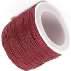 Paraşüt Ipi, Bileklik-Kolye Örgü Ipi 1 mm 50 Metre Bordo
