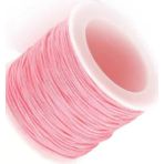 Paraşüt Ipi, Bileklik-Kolye Örgü Ipi 1 mm 50 Metre Pembe
