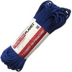 Paraşüt ipi yırtılma Planet MIL-SPEC Commercial Grade Tip III naylon Paracord 50 ft Mavi