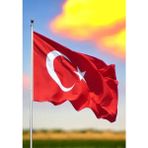 Paraşüt Kumaş Türk Bayrağı 1. Kalite Kumaş Dikim 150x225 Cm