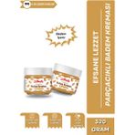 Parçacıklı Badem Kreması Kahvaltılık Özel Üretim Sürülebilir Badem Kreması 320 gr