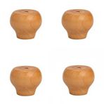 Parçalar Ahşap Yuvarlak Ayaklar Masif Ahşap Soğan Ayakları Kanepeler Dolaplar Masalar Yataklar Sandalyeler (2/4/6cm) - Ev Geliştirme için Şık Mobilya Ayakları