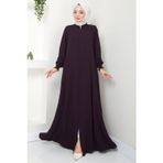 Parçalı Battal Beden Mevlana Ferace Mürdüm HM02362