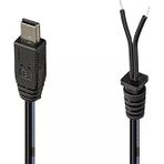 Parcbeny 22340 YERLİ ÜRETİM 1.2 METRE 18/0.10BS*2F MİNİ USB YEDEK ADAPTÖR KABLOSU