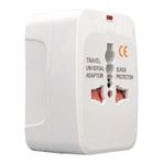 PARCBENY 2886 UNIVERSAL ÇOKLU PRİZ ÇEVİRİCİ SEYAHAT ADAPTÖR (125V-250V-6A-13A) (Uyumluluk : Avrupa/İngiltere/Amerika/Çin/Japonya/Avustralya/İspanya/Tayland 150 ÜLKEDE UYUNLUDUR)