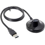 Parcbeny 5552 1 Metre Usb 3.0 Standlı Dişi Erkek Uzatma Kablosu 1 Metre USB 3.0 erkek dişi uzatma dock standlı istasyonlu kablo