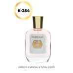 PARDOLE Afrodit K-254 Floral, Tatlı, Odunsu Favoris Kadın Parfüm - 50 ml - Vanilya, Sandal, Tutku Çiçeği