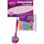Parex Bulaşık Altlığı 8’li Oluklu Sünger ve Saplı Ovma Teli Paketi - 1 lt