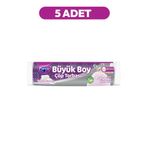 Parex Büzgülü 10'lu Çöp Torbası Beyaz Sabun Kokulu Büyük Boy 65 x 70 cm Beşli Paket